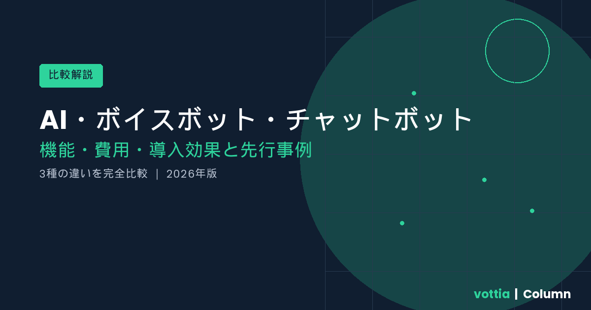 AIエージェント チャットボット 違い