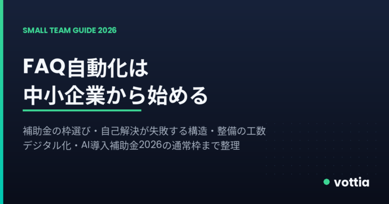 中小企業のFAQ自動化
