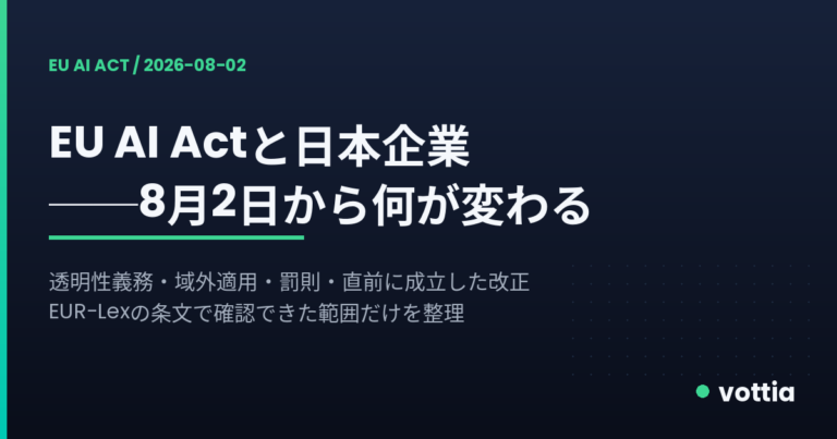 EU AI Actと日本企業